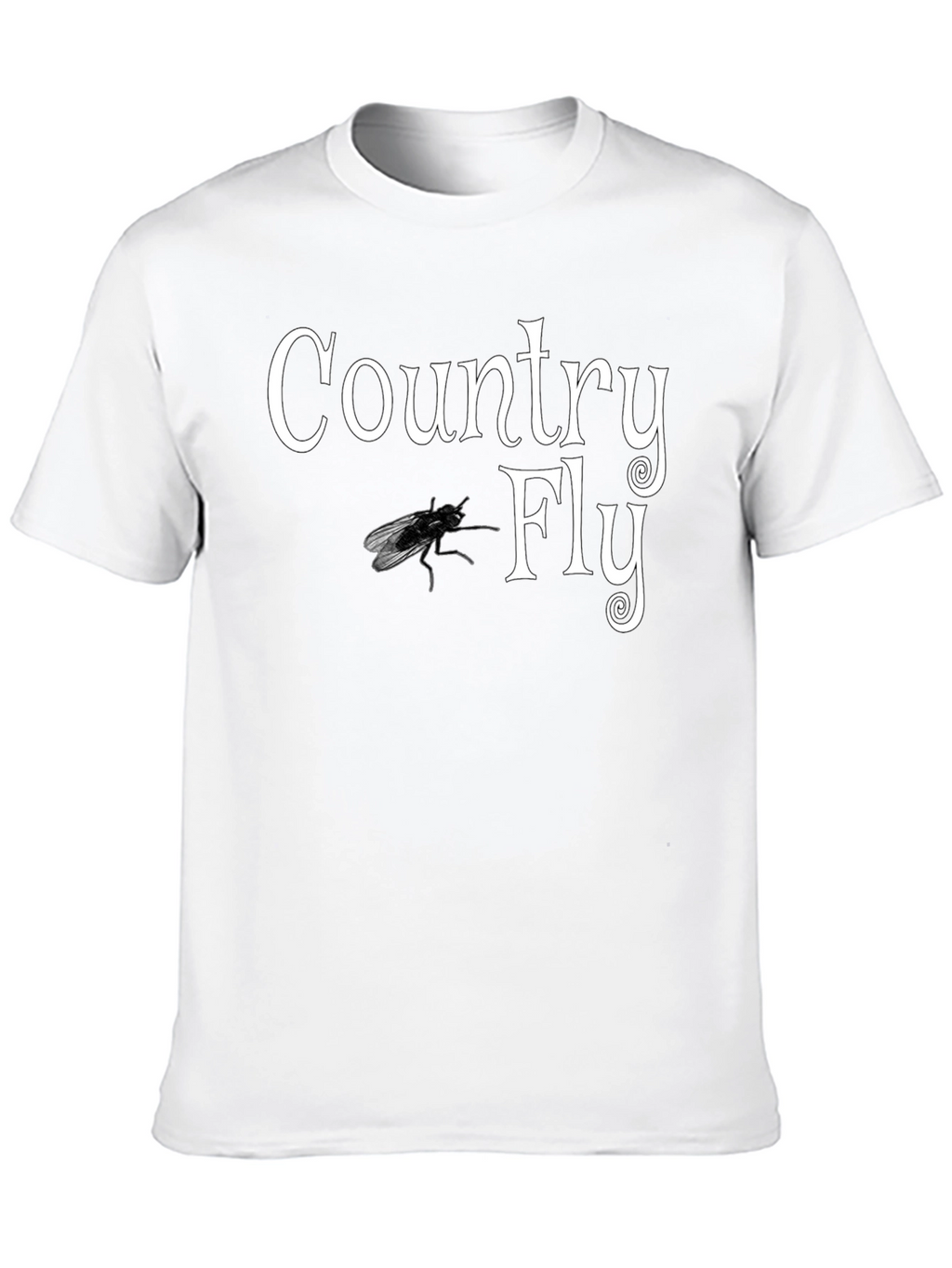 Country Fly Graphic Black T-Shirt