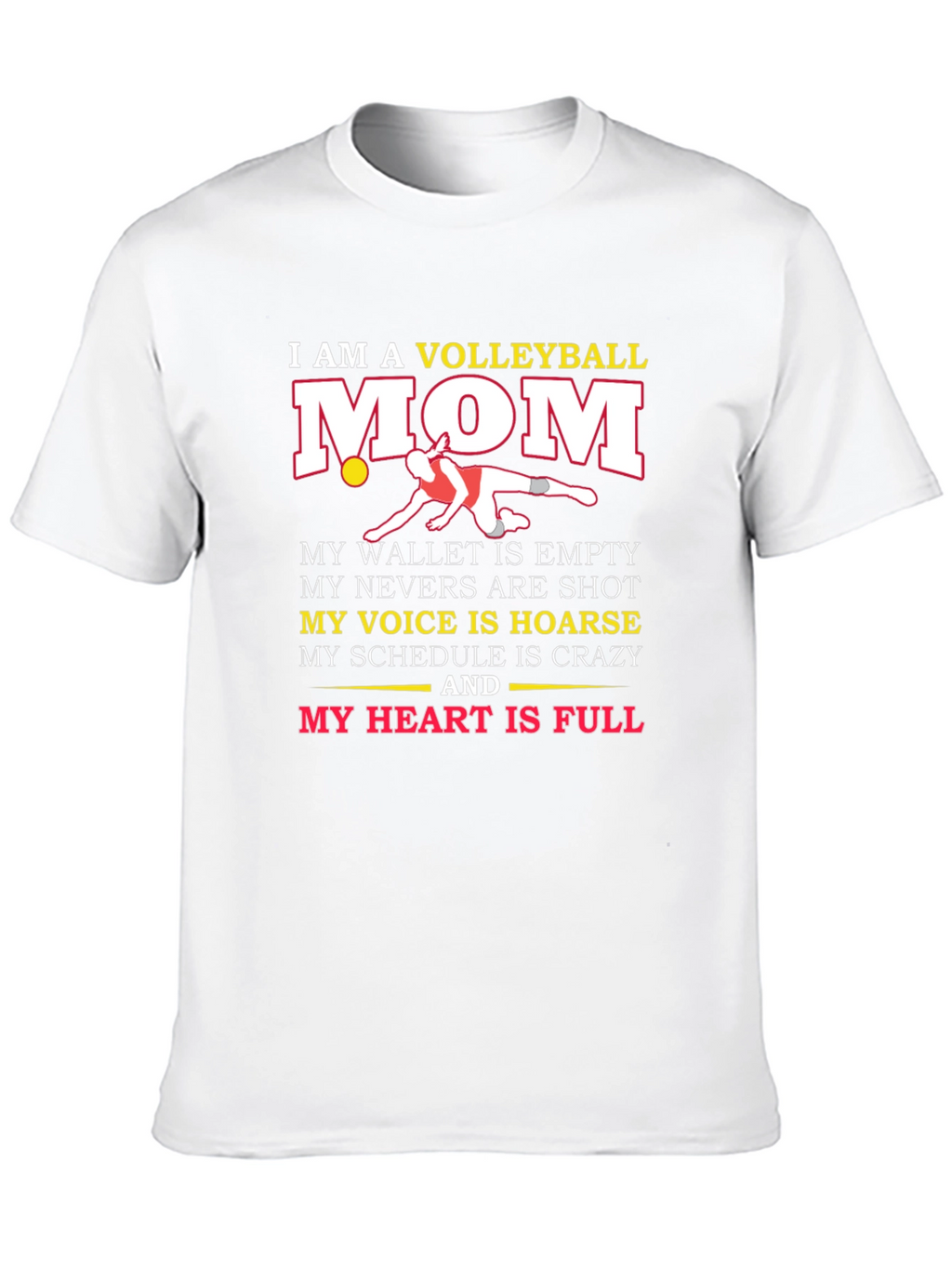 Volleyball Mom Graphic T-Shirt - Black