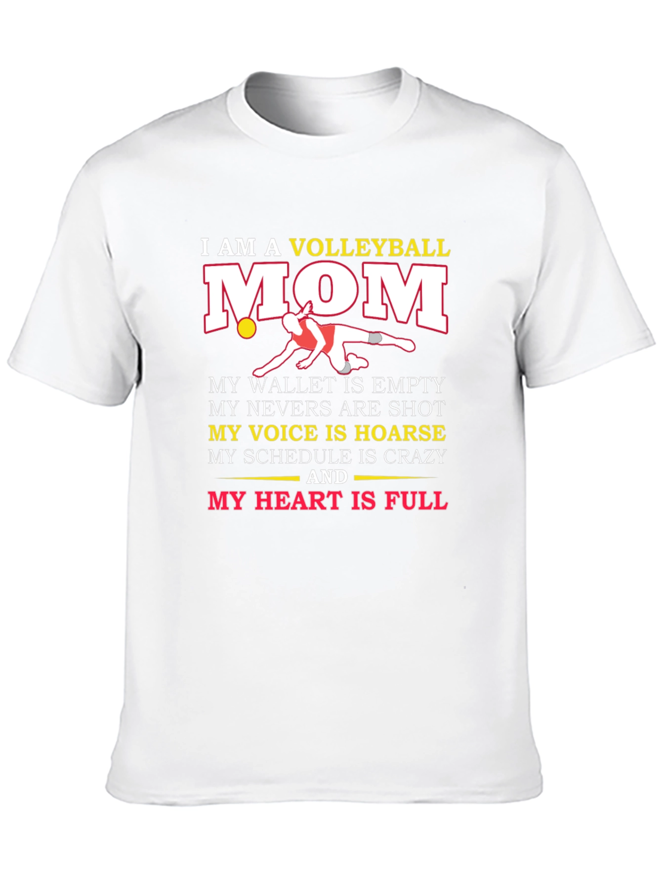 Volleyball Mom Graphic T-Shirt - Black