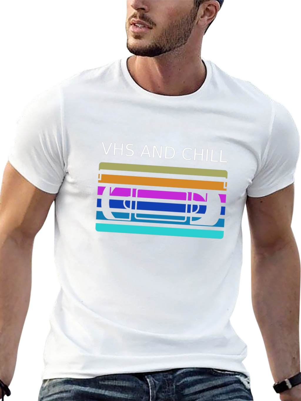 VHS and Chill Retro Graphic T-Shirt