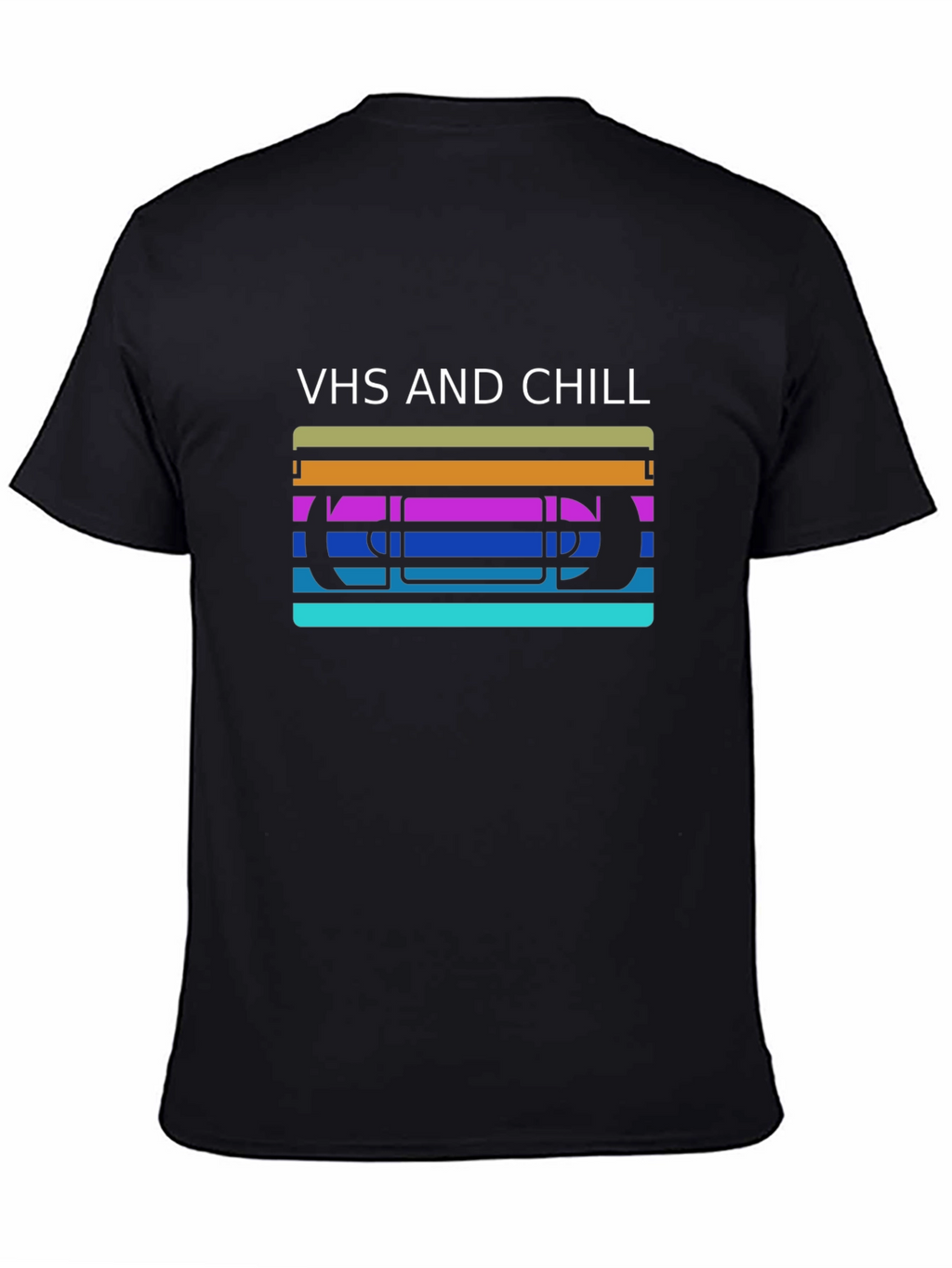 VHS and Chill Retro Graphic T-Shirt