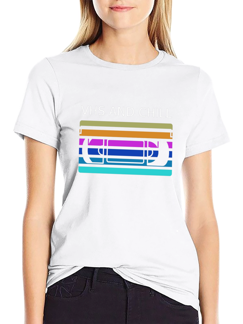 VHS and Chill Retro Graphic T-Shirt