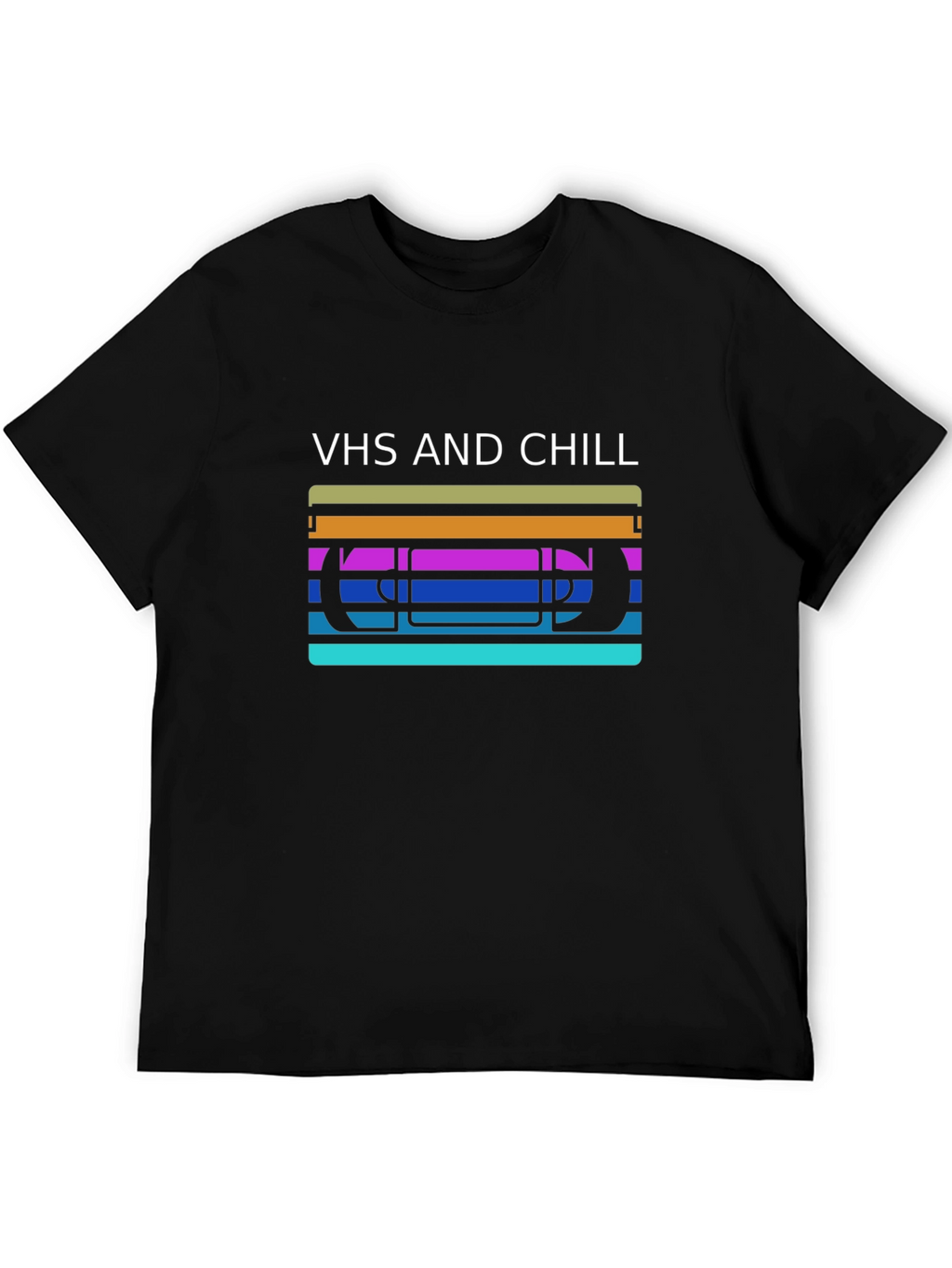 VHS and Chill Retro Graphic T-Shirt