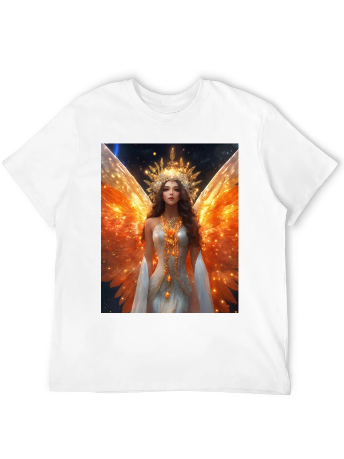 Angel Wings Graphic Black T-Shirt
