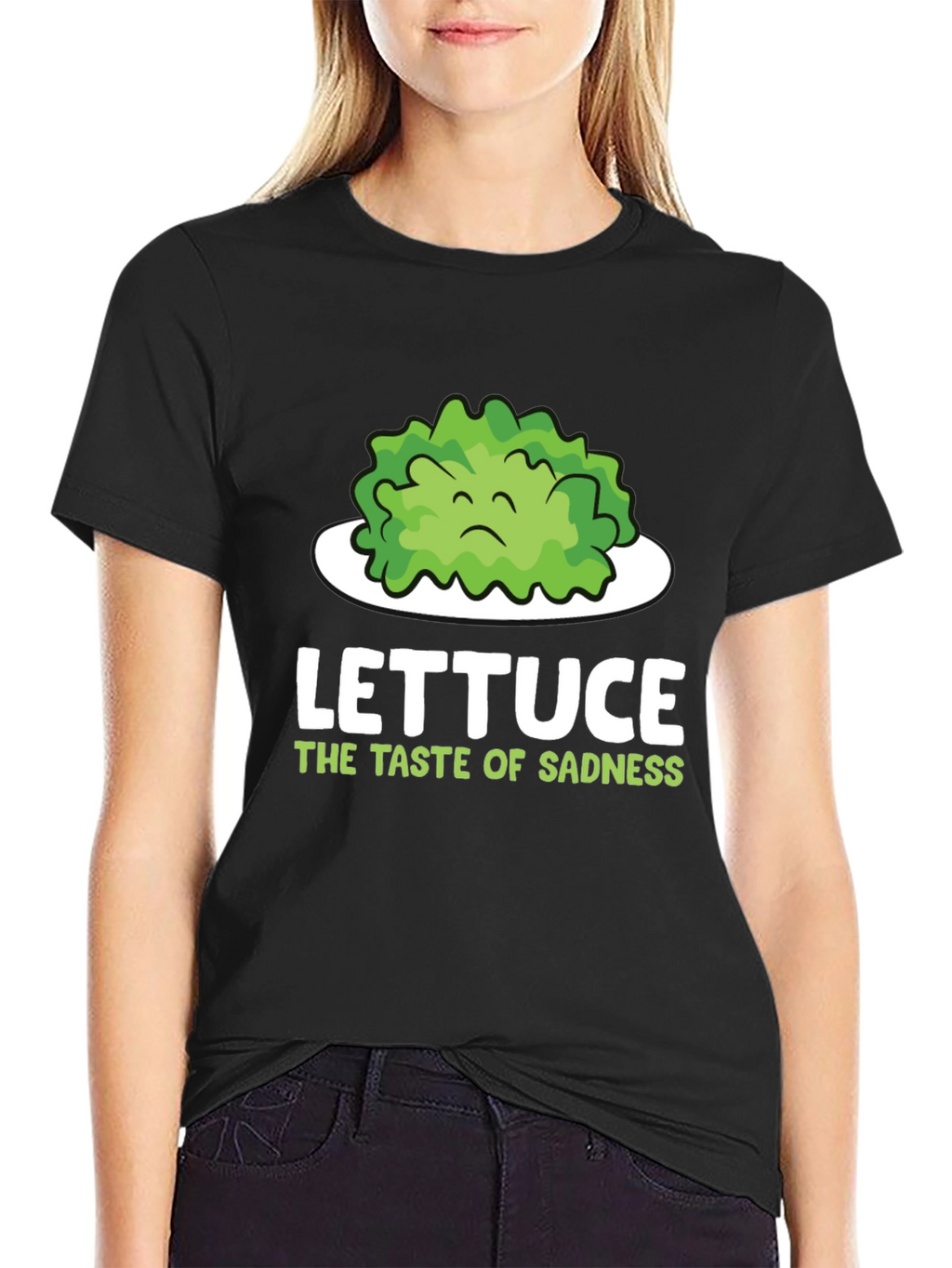 Lettuce Taste of Sadness T-Shirt - Funny Vegan Tee