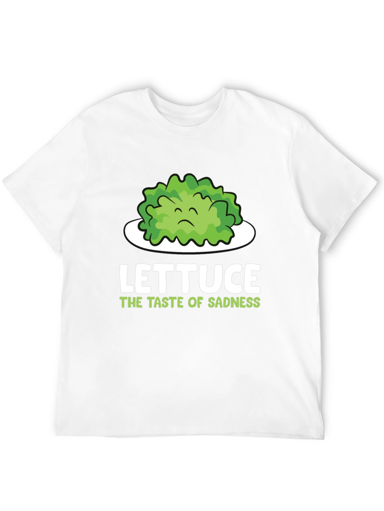 Lettuce Taste of Sadness T-Shirt - Funny Vegan Tee