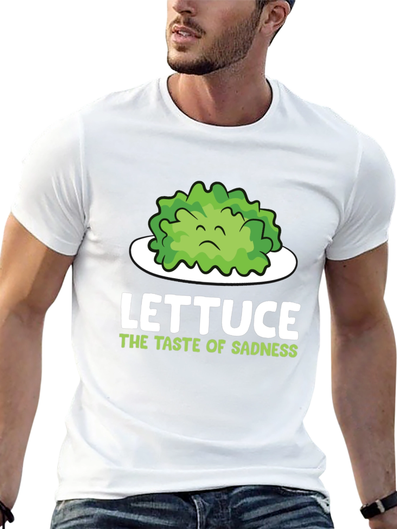 Lettuce Taste of Sadness T-Shirt - Funny Vegan Tee