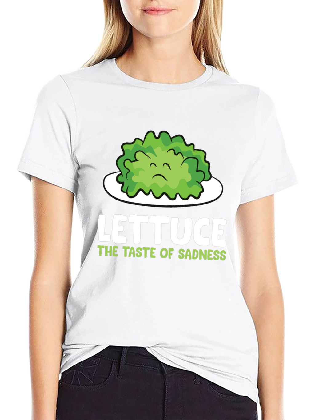 Lettuce Taste of Sadness T-Shirt - Funny Vegan Tee