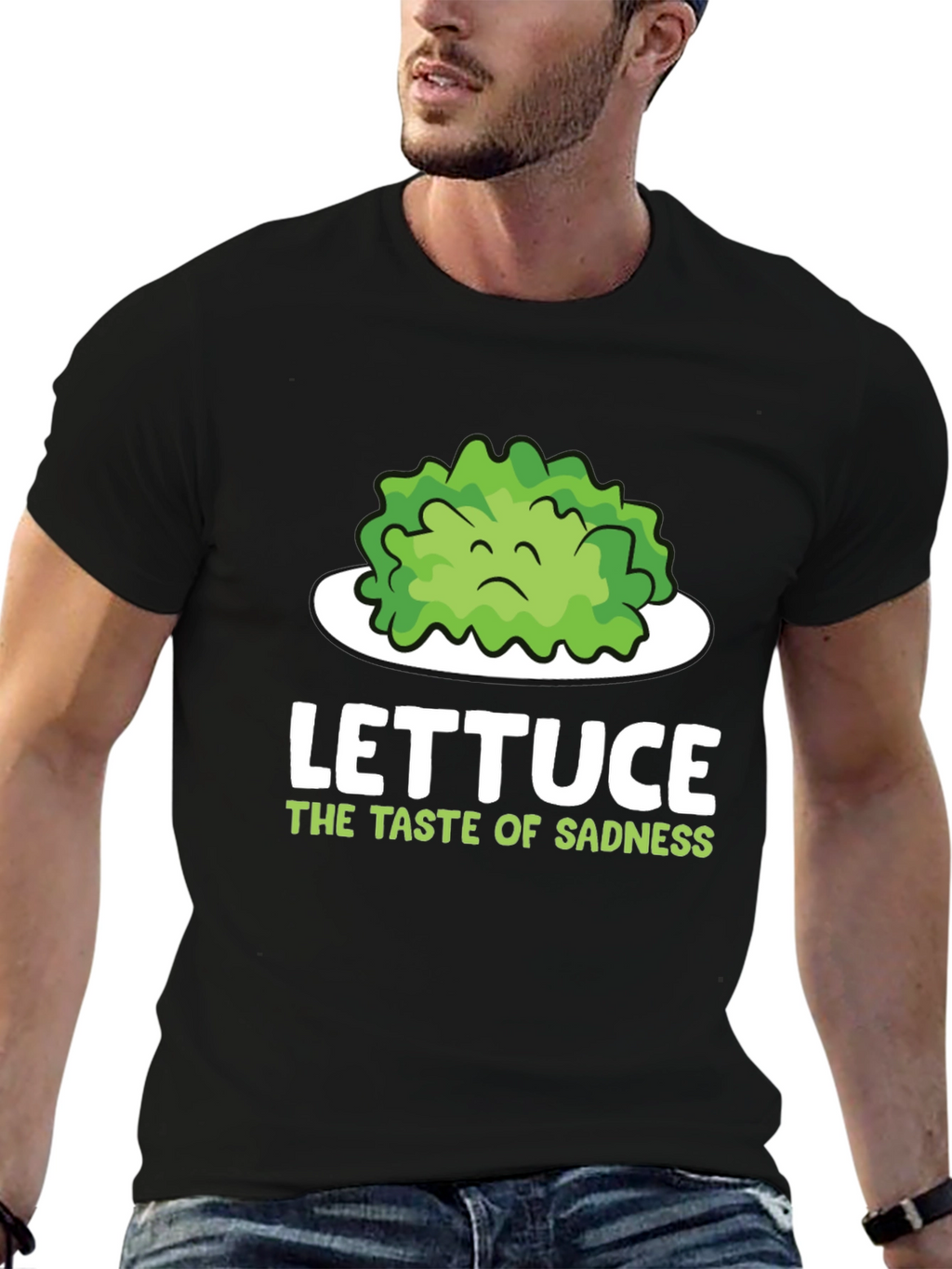 Lettuce Taste of Sadness T-Shirt - Funny Vegan Tee