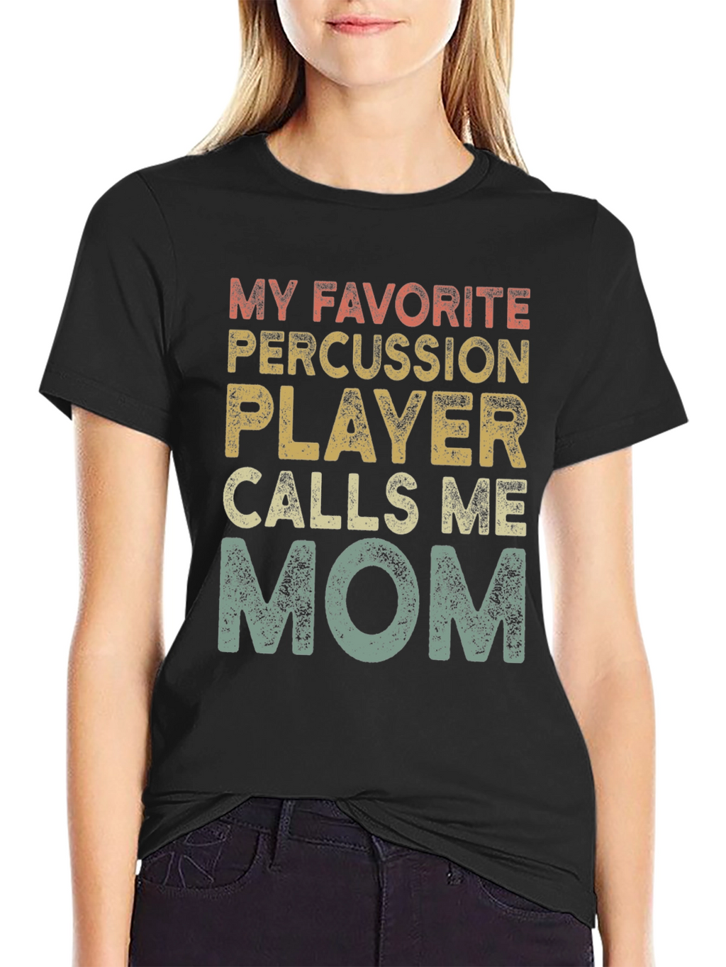 Percussion Player Mom T-Shirt - Band Parent Tee