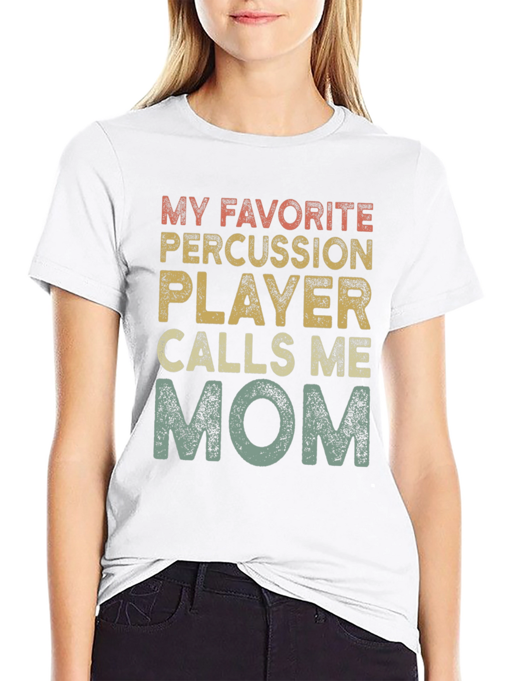 Percussion Player Mom T-Shirt - Band Parent Tee