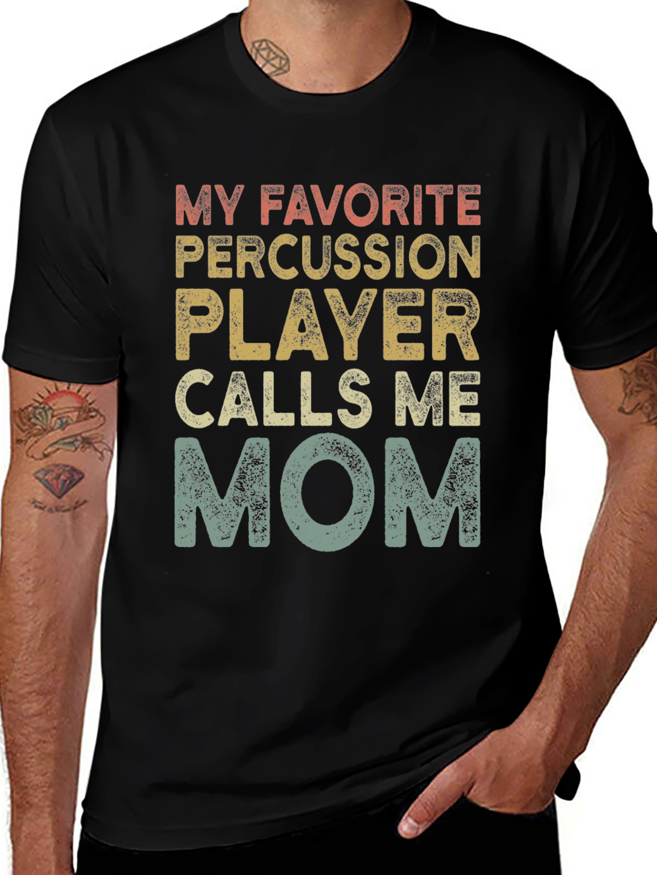 Percussion Player Mom T-Shirt - Band Parent Tee