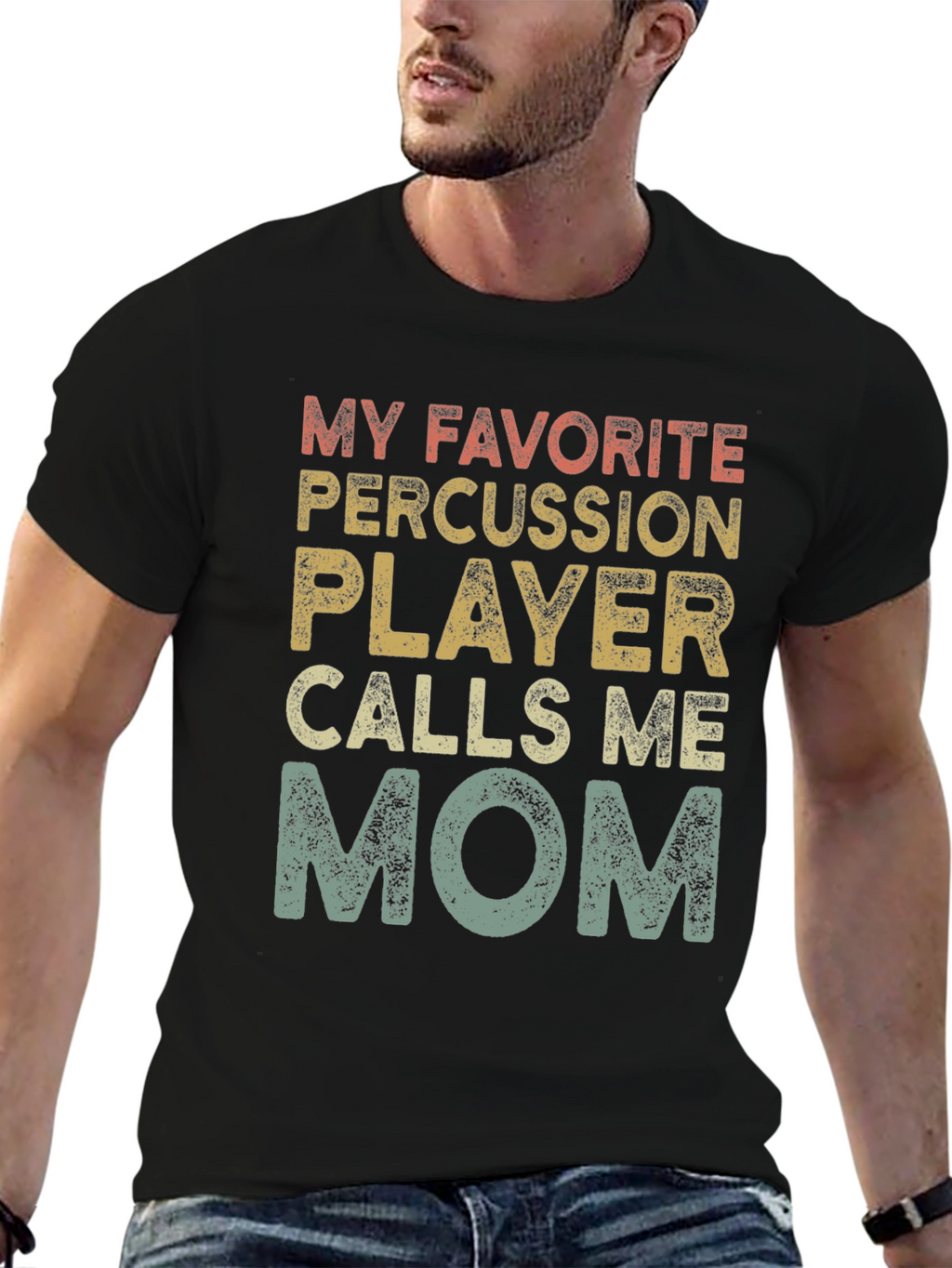 Percussion Player Mom T-Shirt - Band Parent Tee