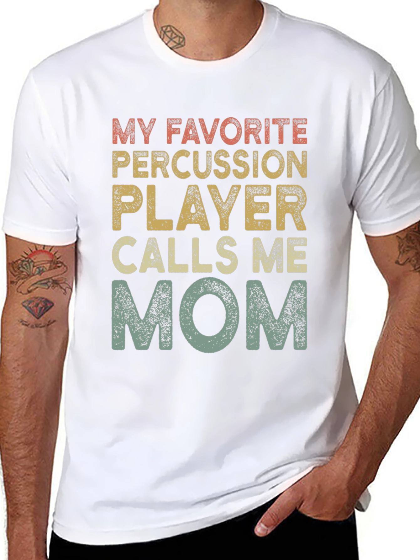 Percussion Player Mom T-Shirt - Band Parent Tee