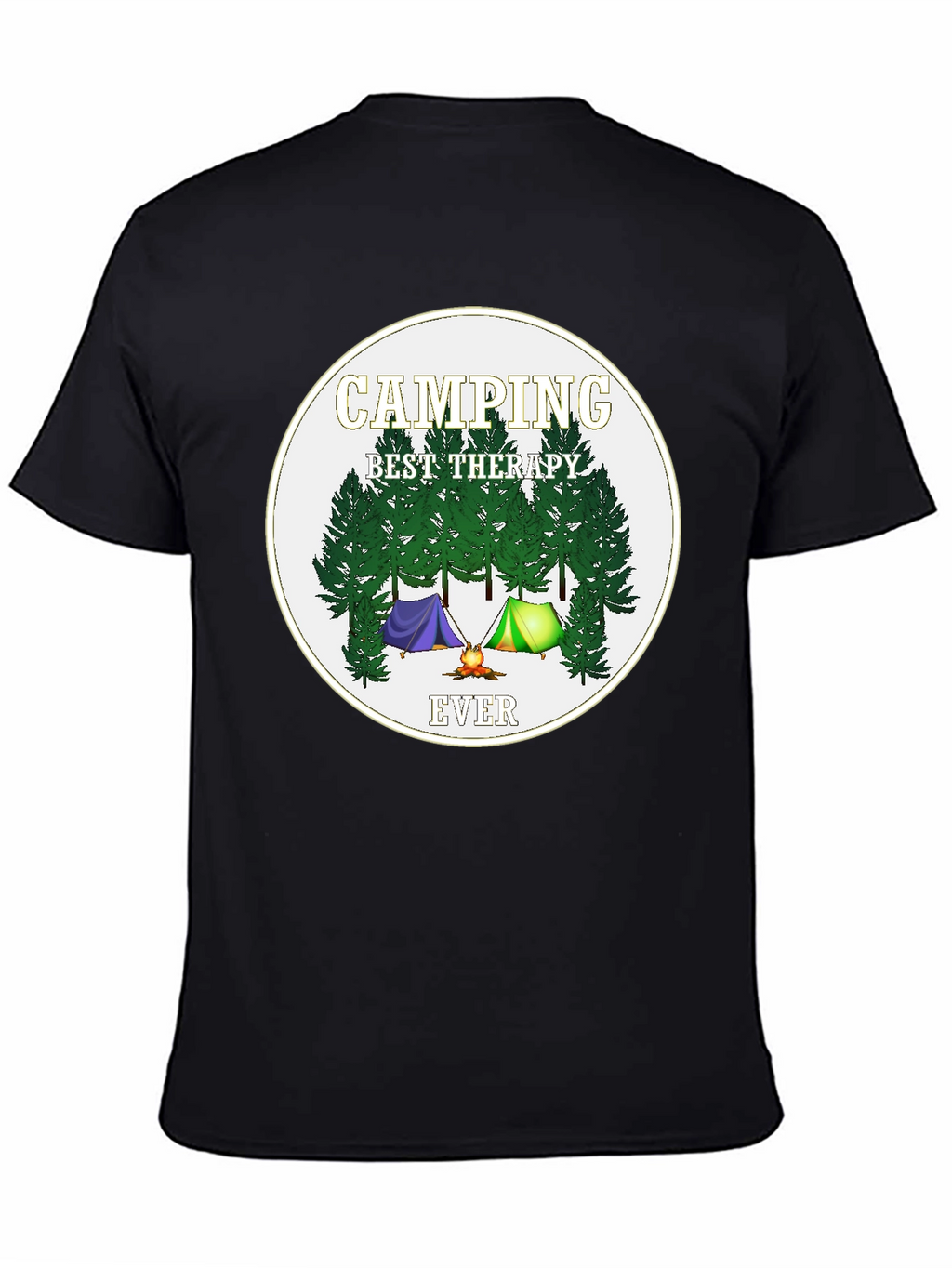 Camping Best Therapy Ever Graphic Tee