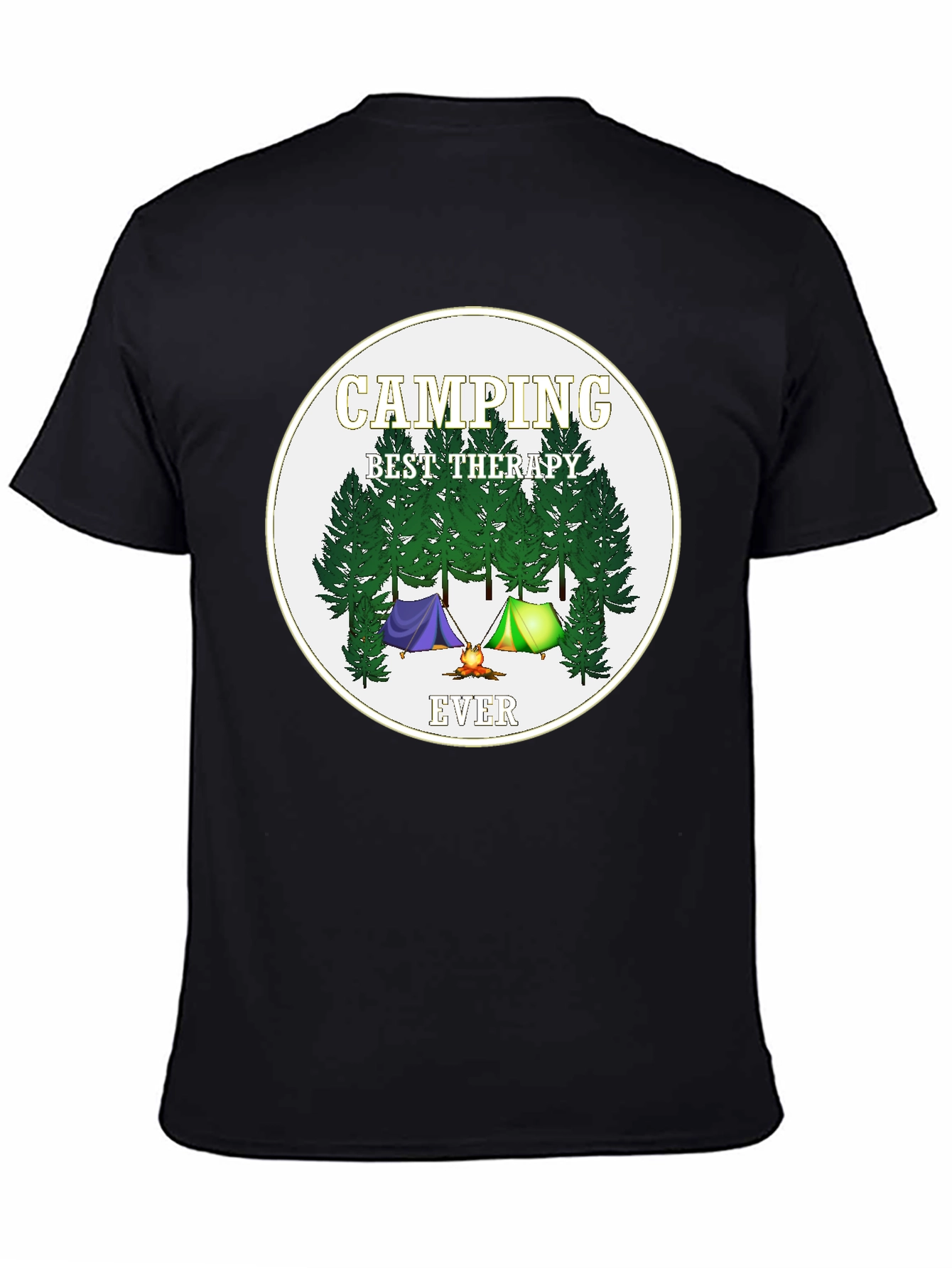 Camping Best Therapy Ever Graphic Tee