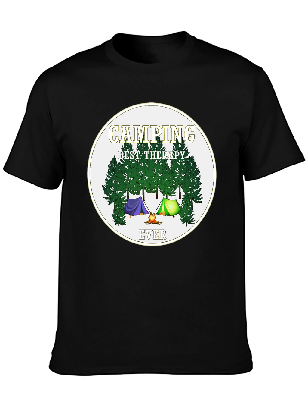 Camping Best Therapy Ever Graphic Tee