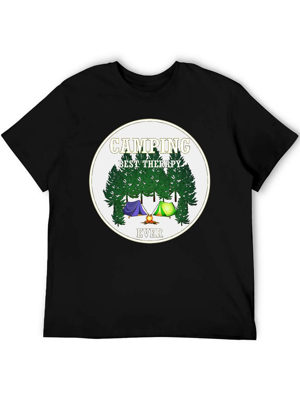 Camping Best Therapy Ever Graphic Tee