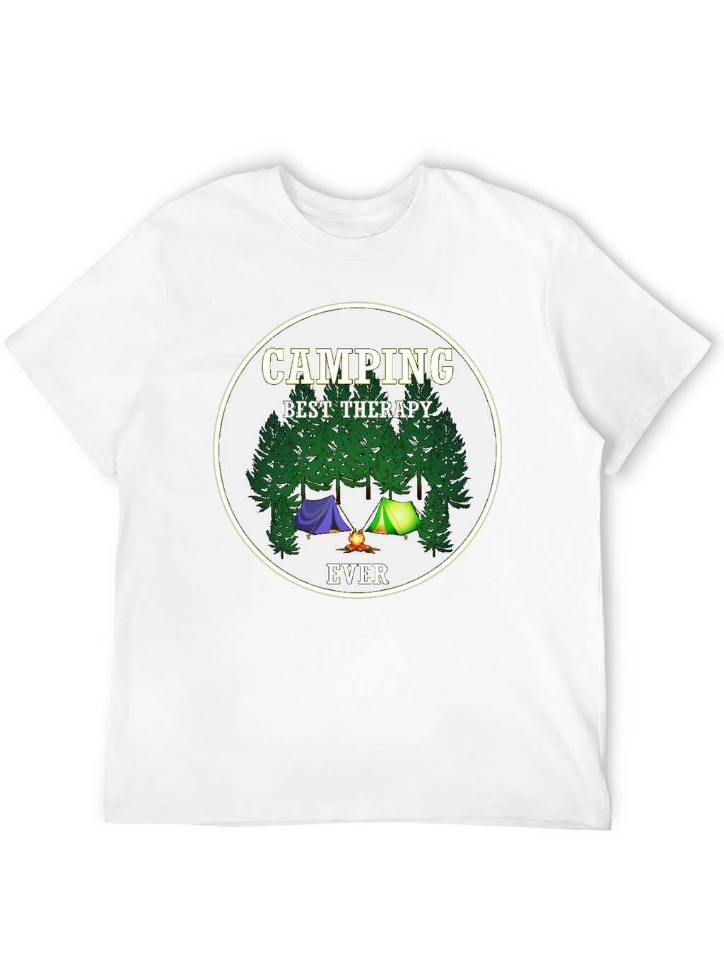 Camping Best Therapy Ever Graphic Tee