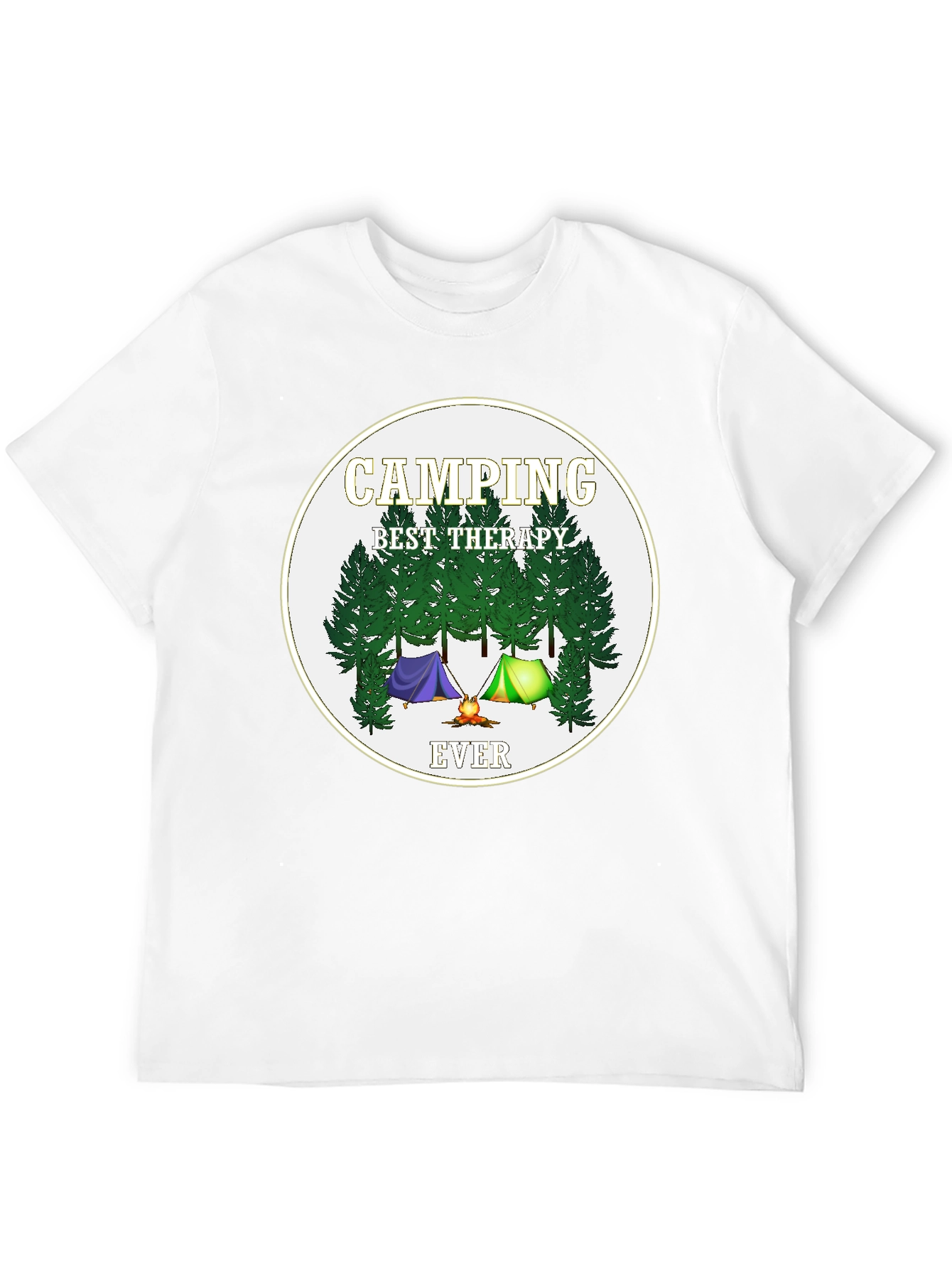 Camping Best Therapy Ever Graphic Tee