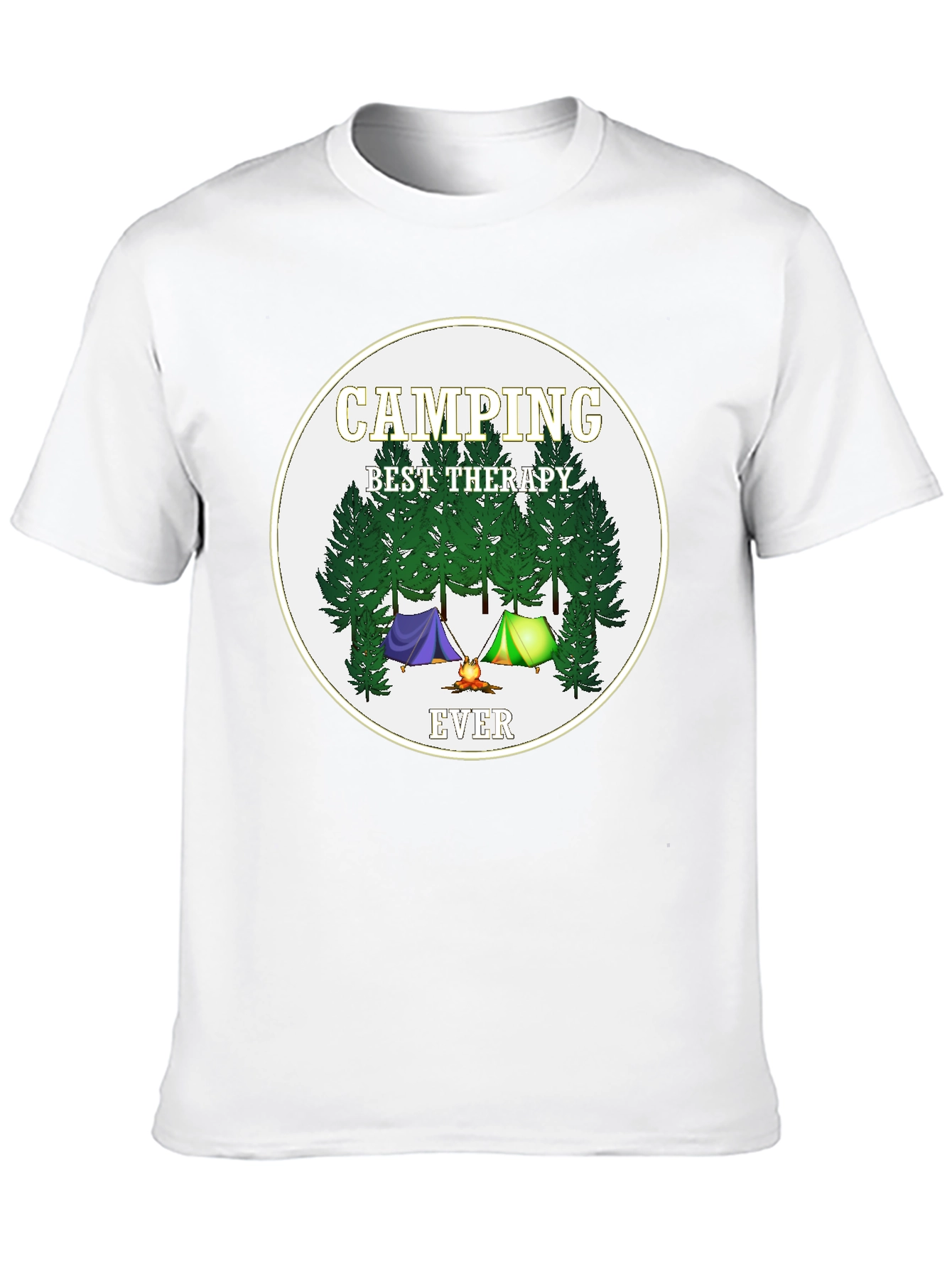 Camping Best Therapy Ever Graphic Tee