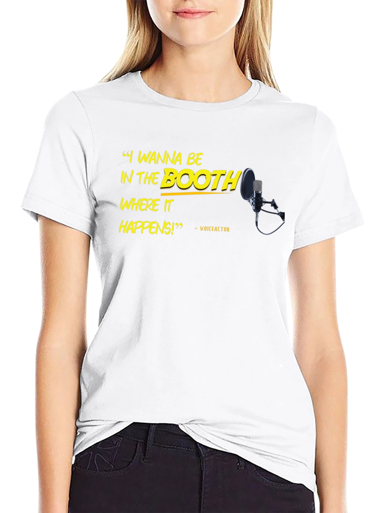 Voice Actor T-Shirt - I Wanna Be In The Booth!