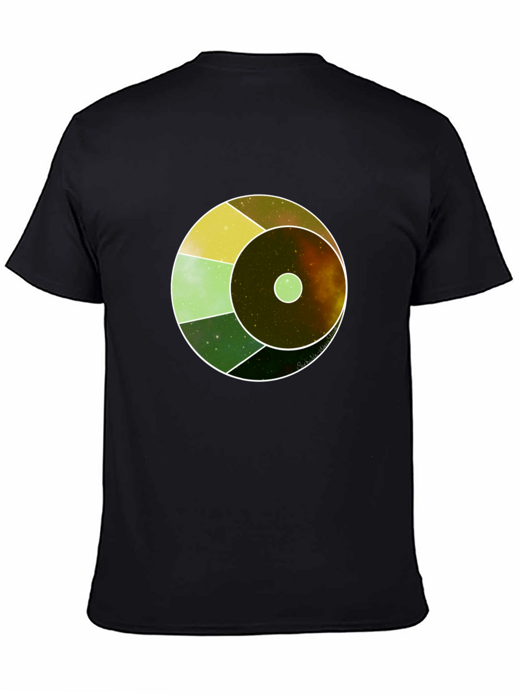 Cosmic Eye Graphic Tee - Black Cotton Blend