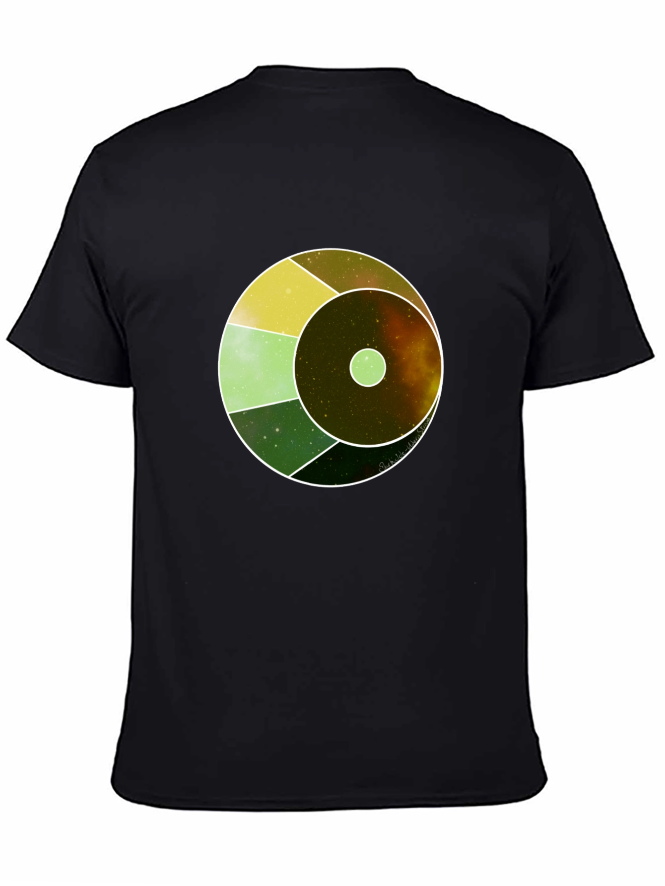 Cosmic Eye Graphic Tee - Black Cotton Blend