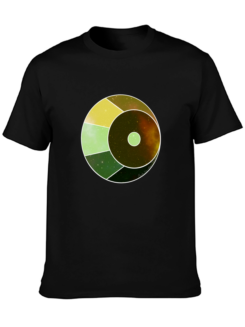 Cosmic Eye Graphic Tee - Black Cotton Blend