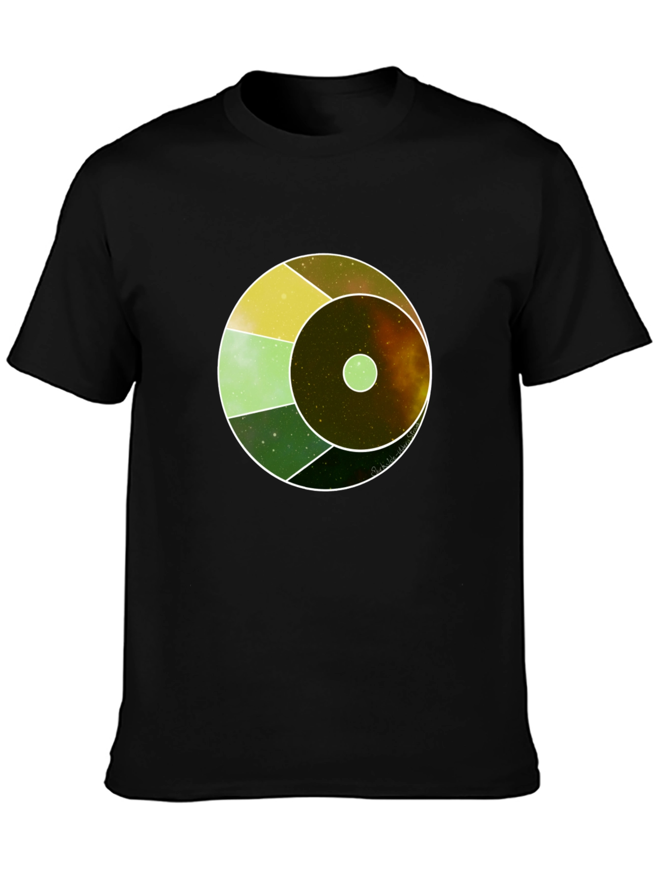 Cosmic Eye Graphic Tee - Black Cotton Blend
