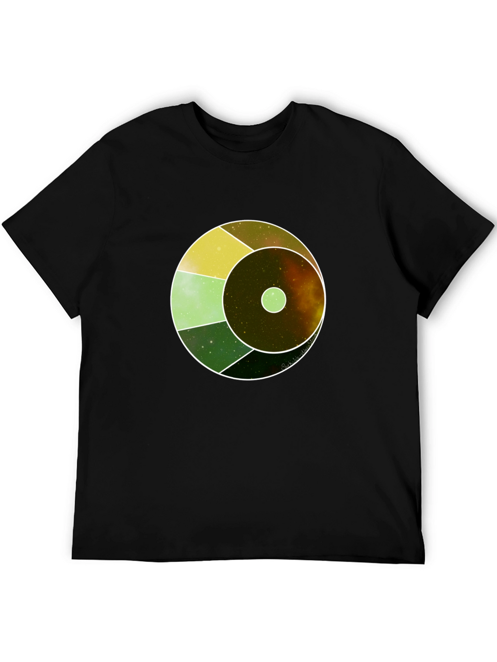 Cosmic Eye Graphic Tee - Black Cotton Blend