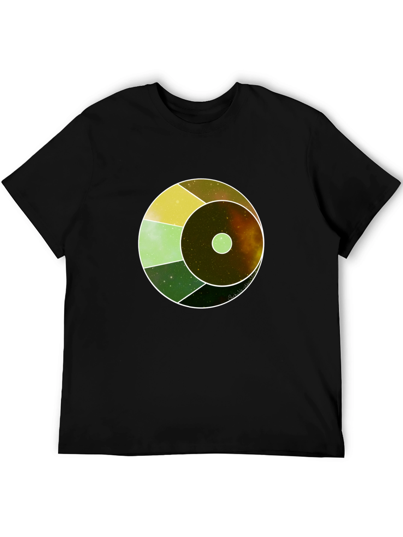 Cosmic Eye Graphic Tee - Black Cotton Blend