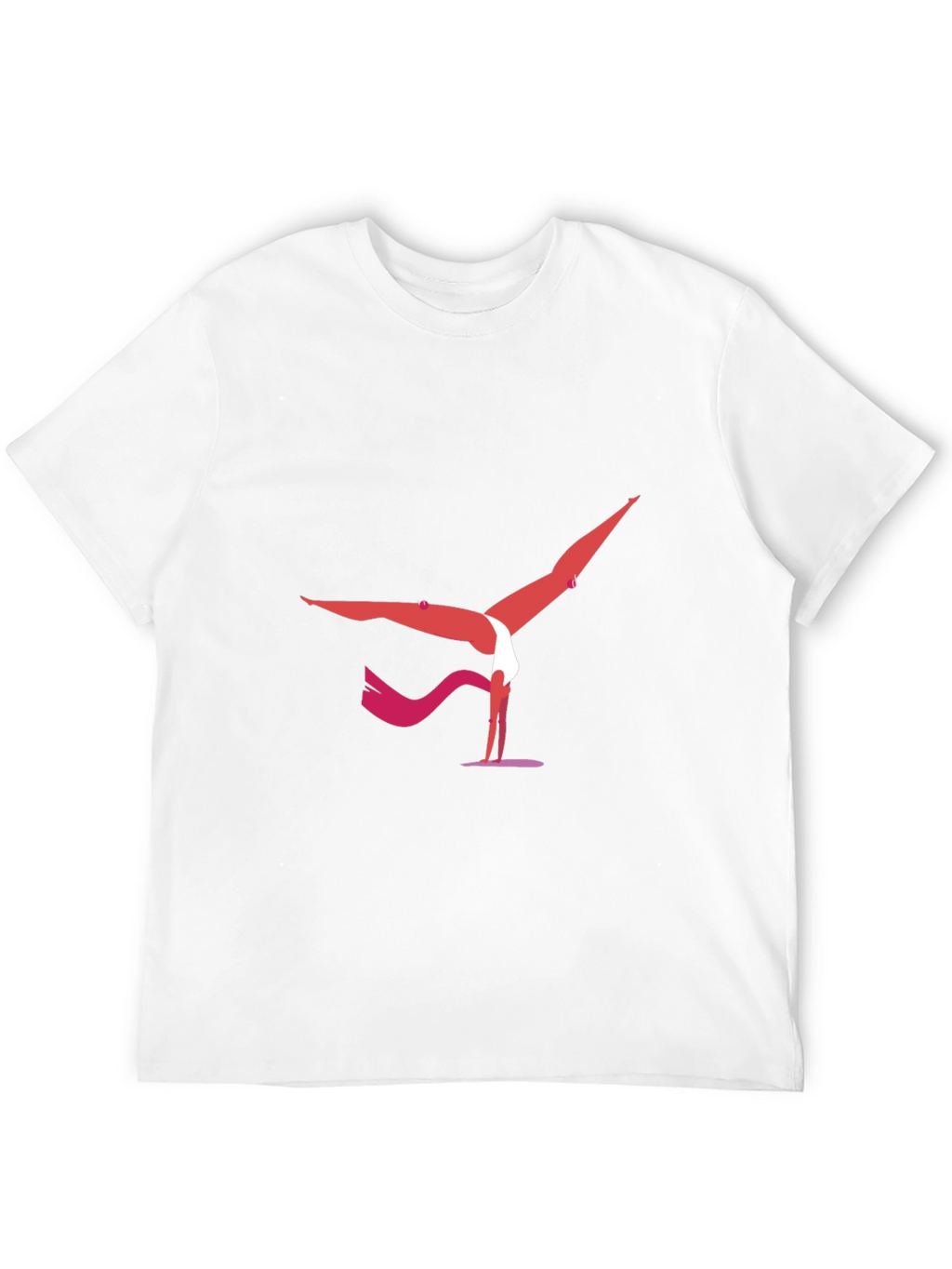 Yoga Pose Graphic Tee - Black Cotton Blend