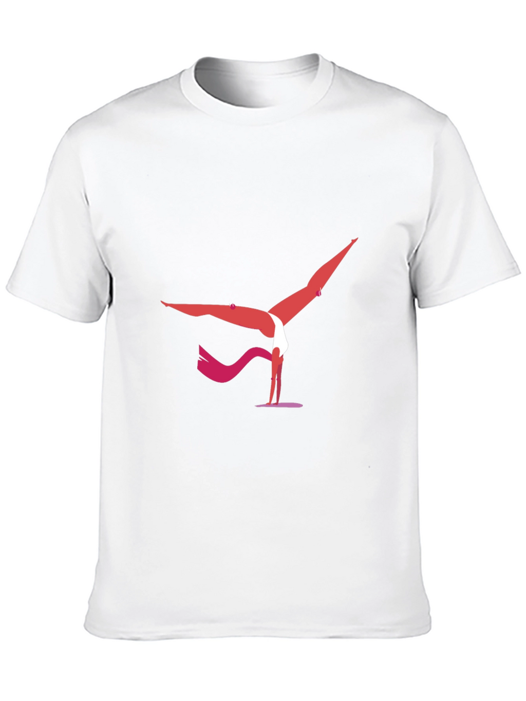 Yoga Pose Graphic Tee - Black Cotton Blend