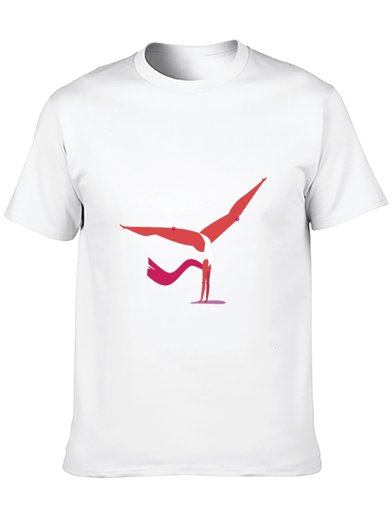 Yoga Pose Graphic Tee - Black Cotton Blend