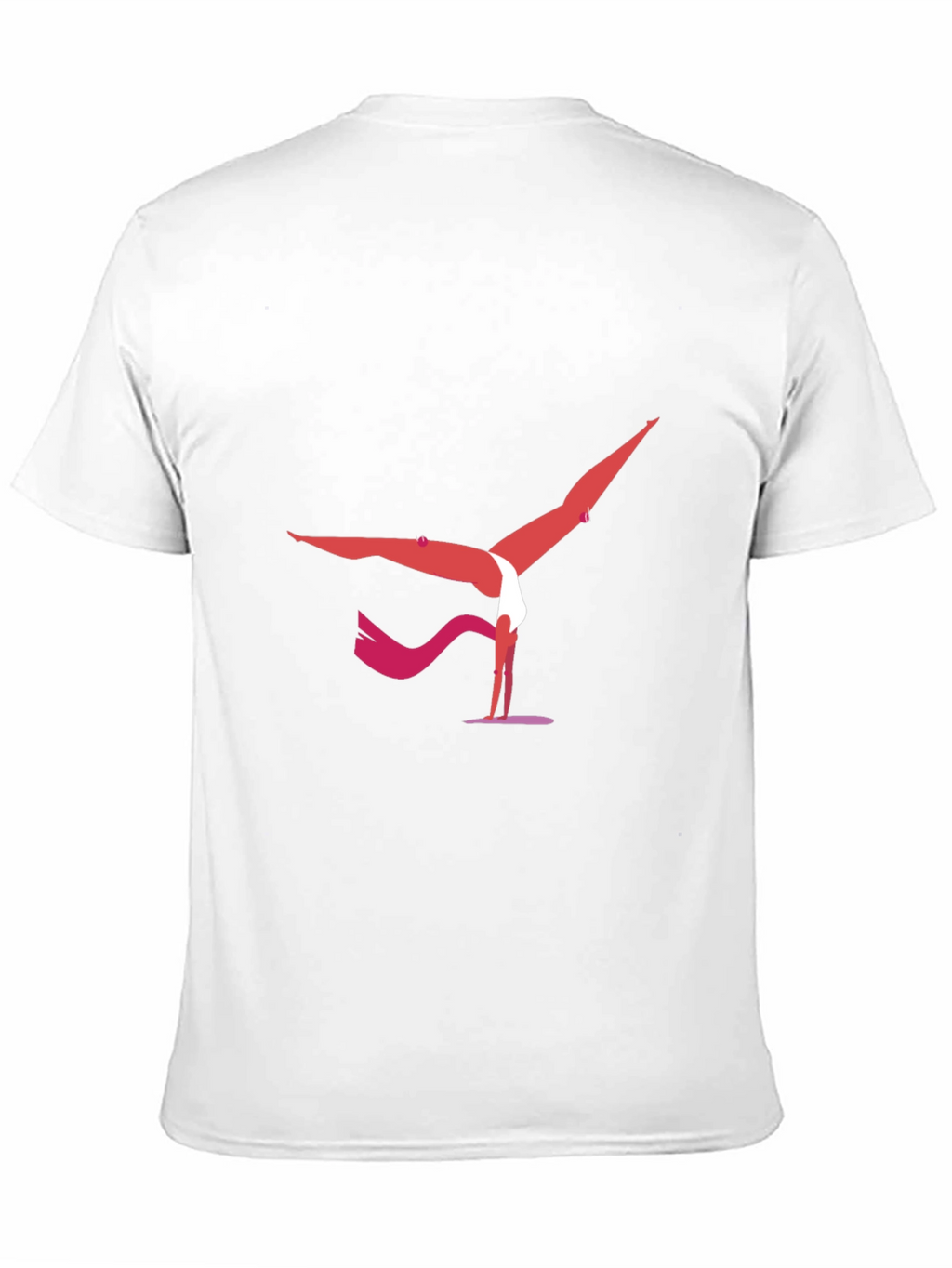 Yoga Pose Graphic Tee - Black Cotton Blend