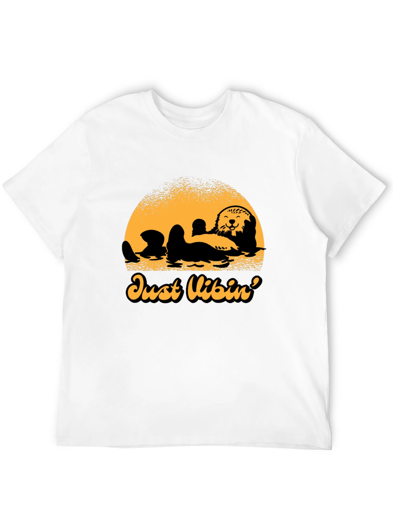 Just Vibin Otter Graphic Tee - Relaxed Comfort