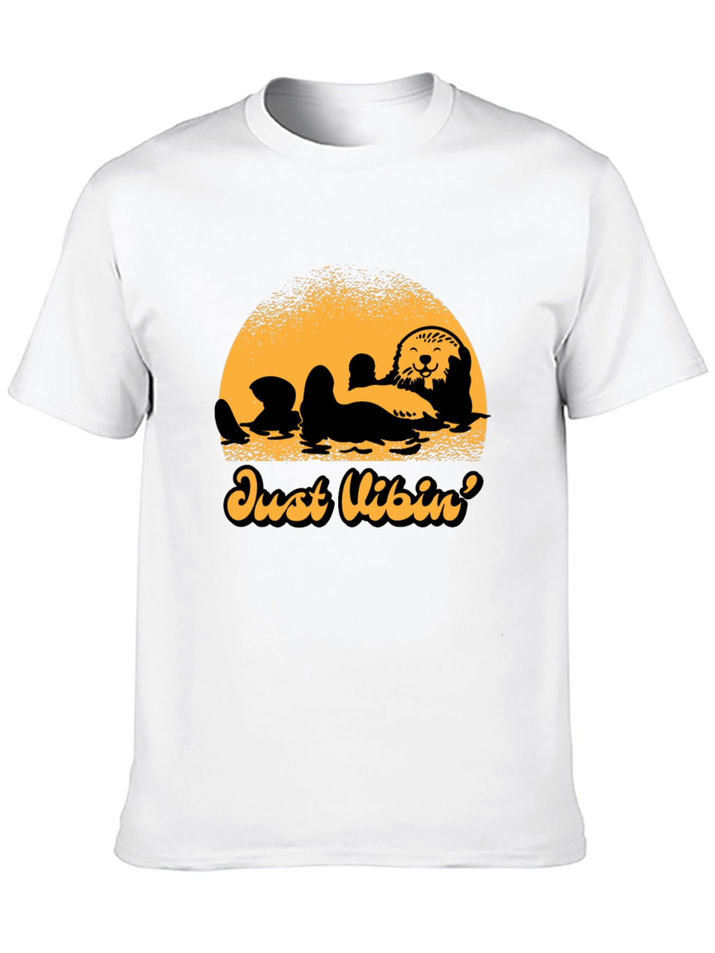 Just Vibin Otter Graphic Tee - Relaxed Comfort