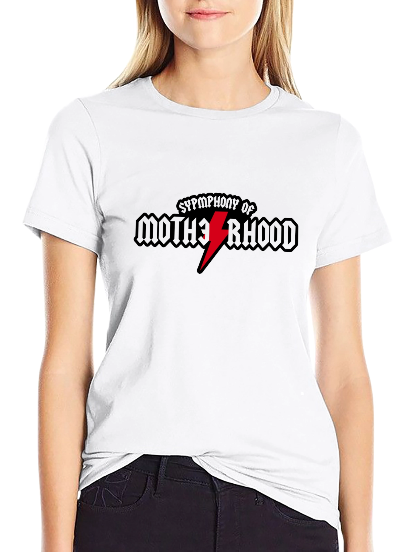 Symphony of Motherhood Black Graphic Tee