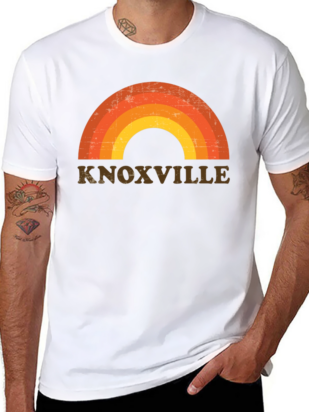 Knoxville Retro Rainbow T-Shirt