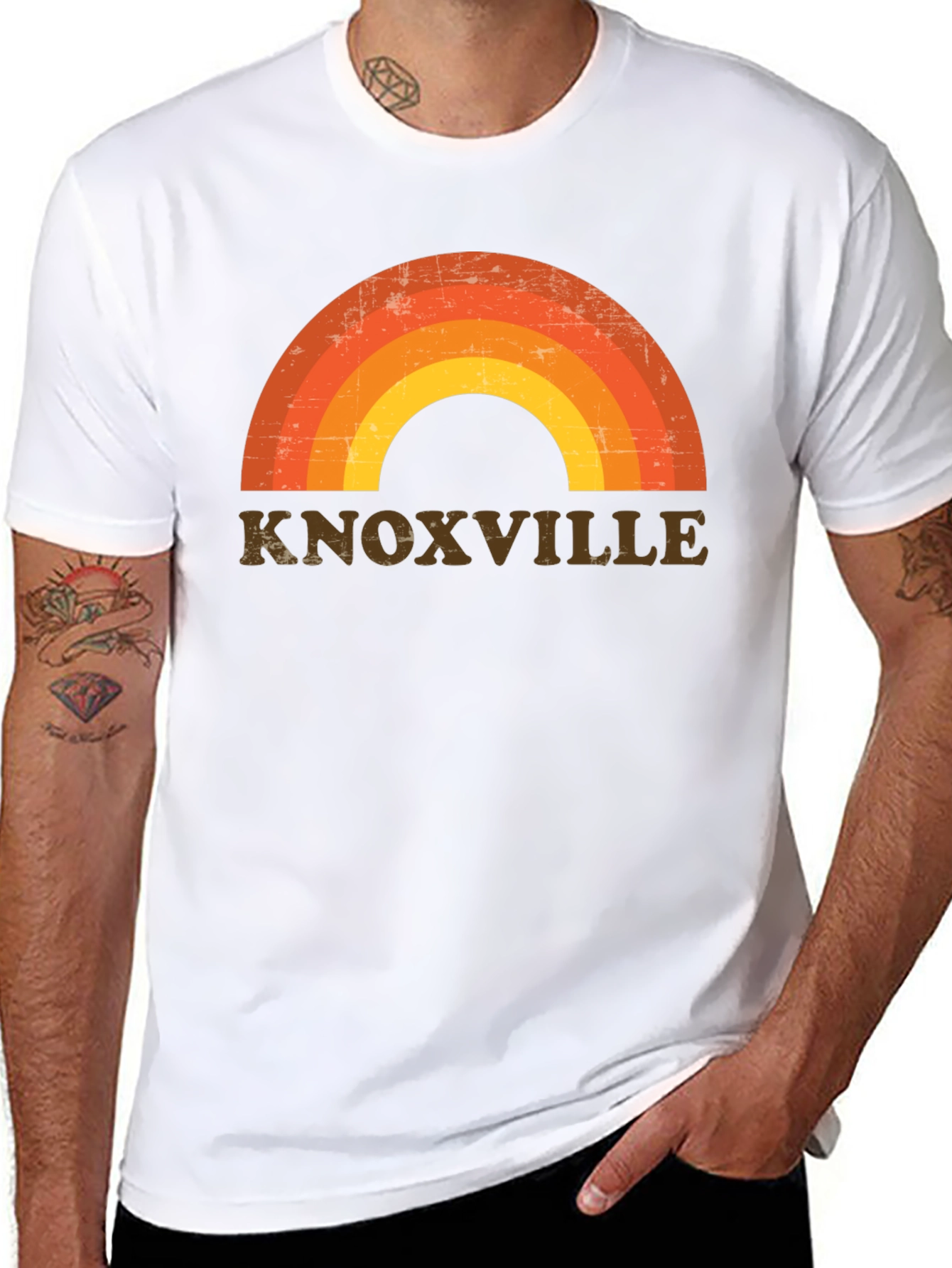 Knoxville Retro Rainbow T-Shirt