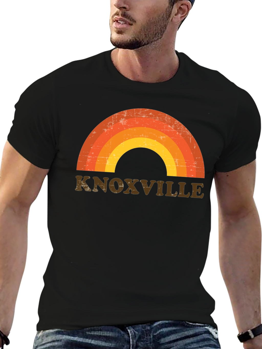 Knoxville Retro Rainbow T-Shirt
