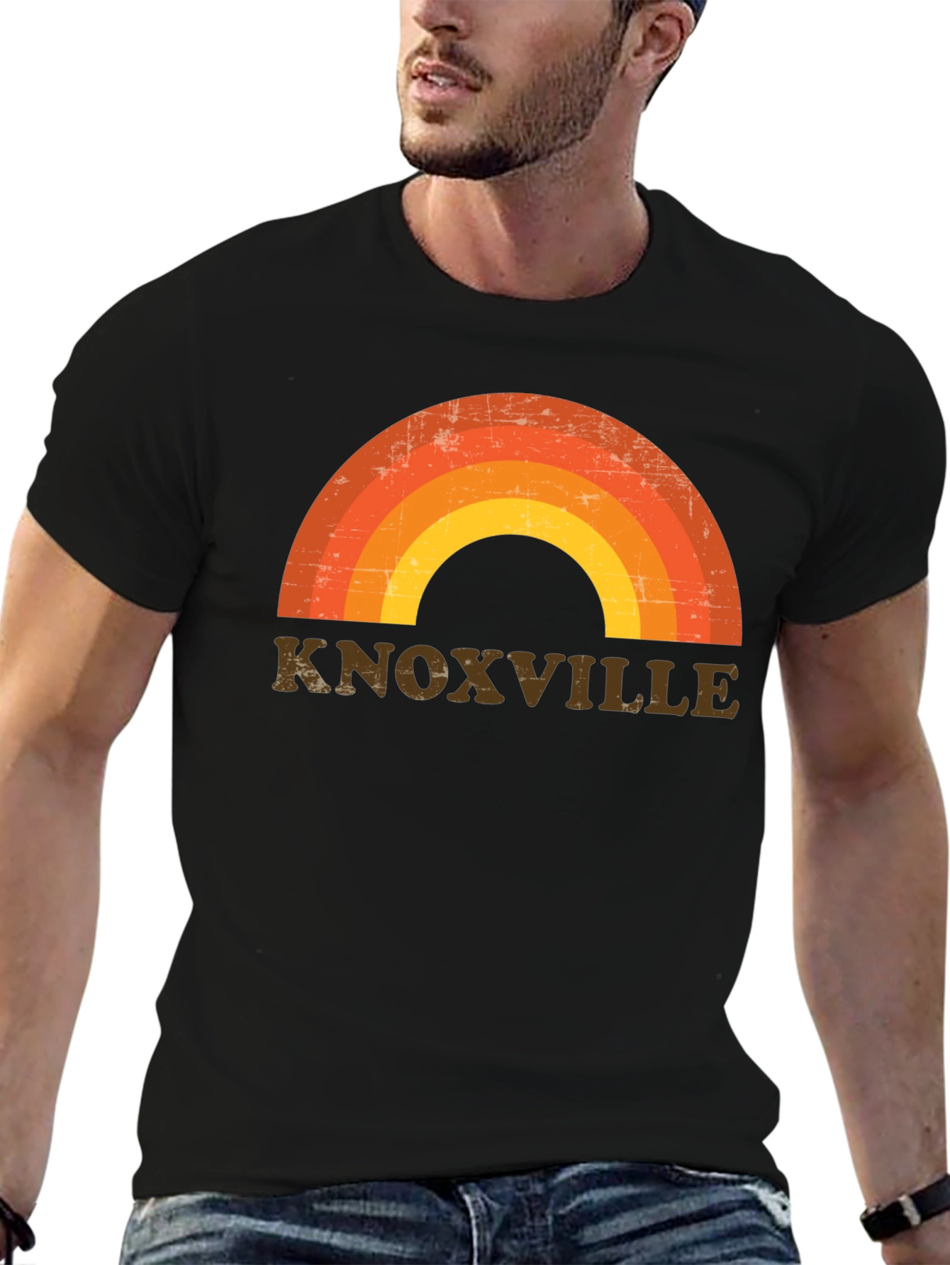Knoxville Retro Rainbow T-Shirt