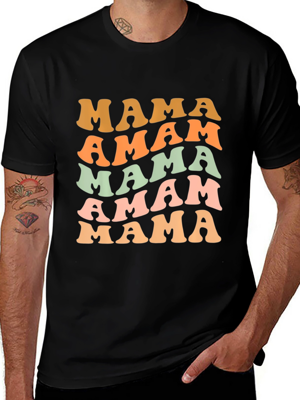 Retro Mama Tee - Trendy Mom Style