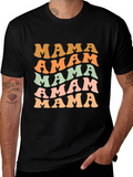 Retro Mama Tee - Trendy Mom Style