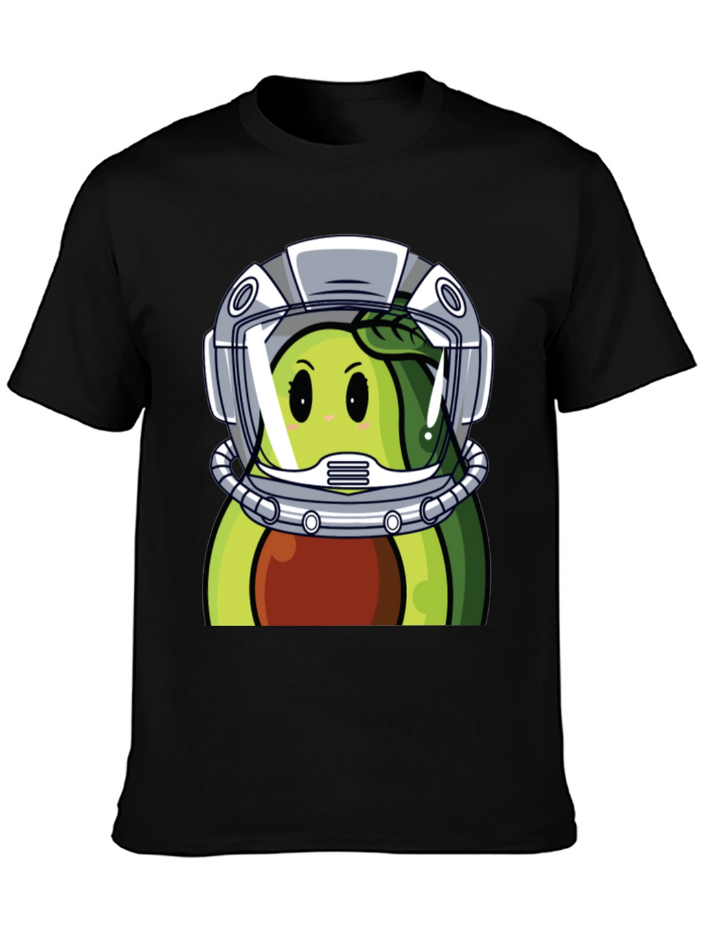 Avocado Astronaut Graphic Tee - Unique Black T-Shirt