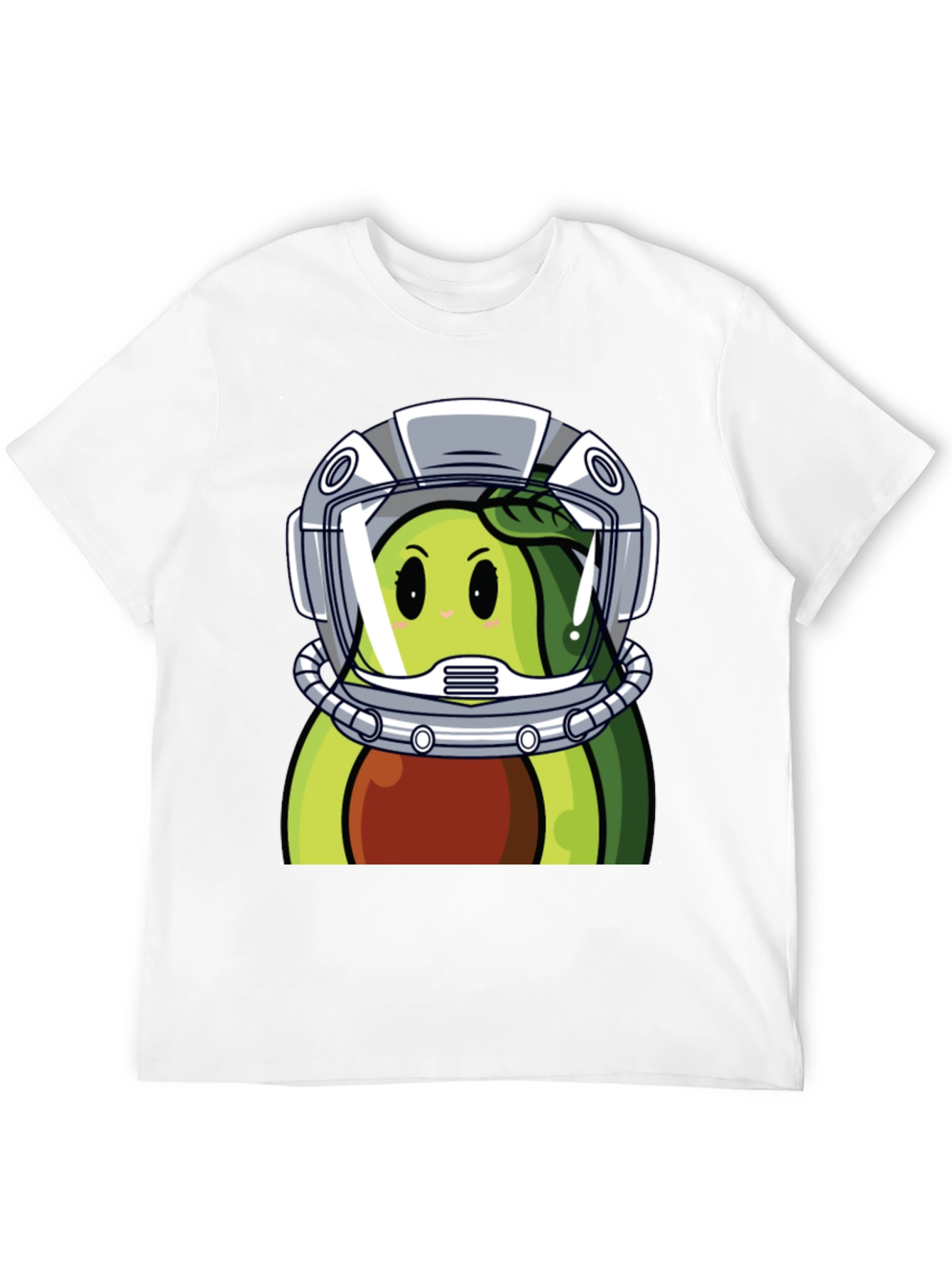 Avocado Astronaut Graphic Tee - Unique Black T-Shirt