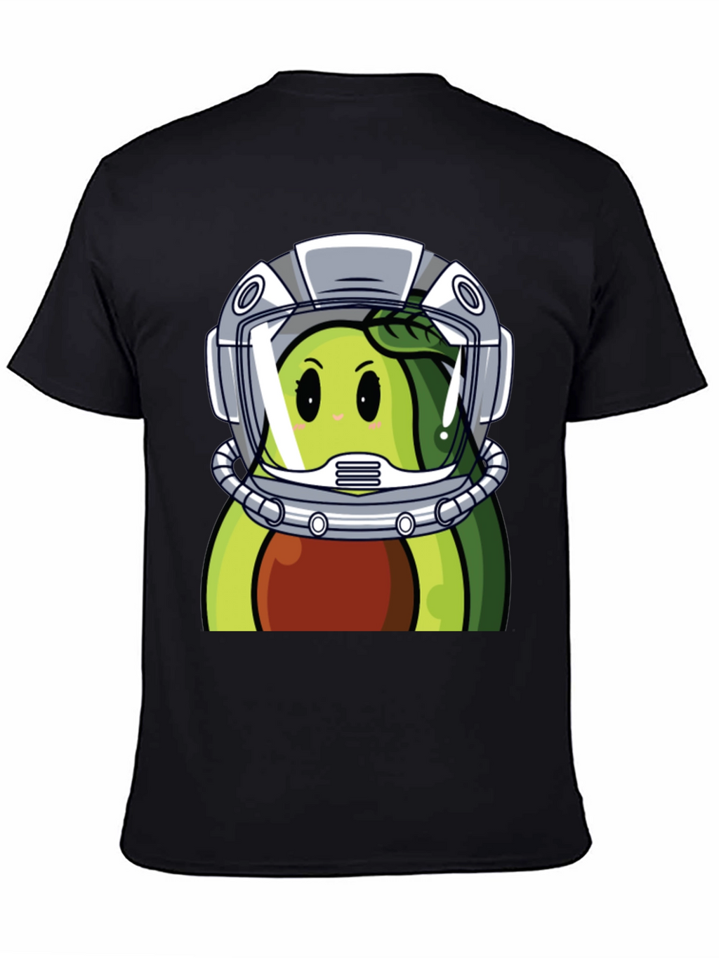 Avocado Astronaut Graphic Tee - Unique Black T-Shirt