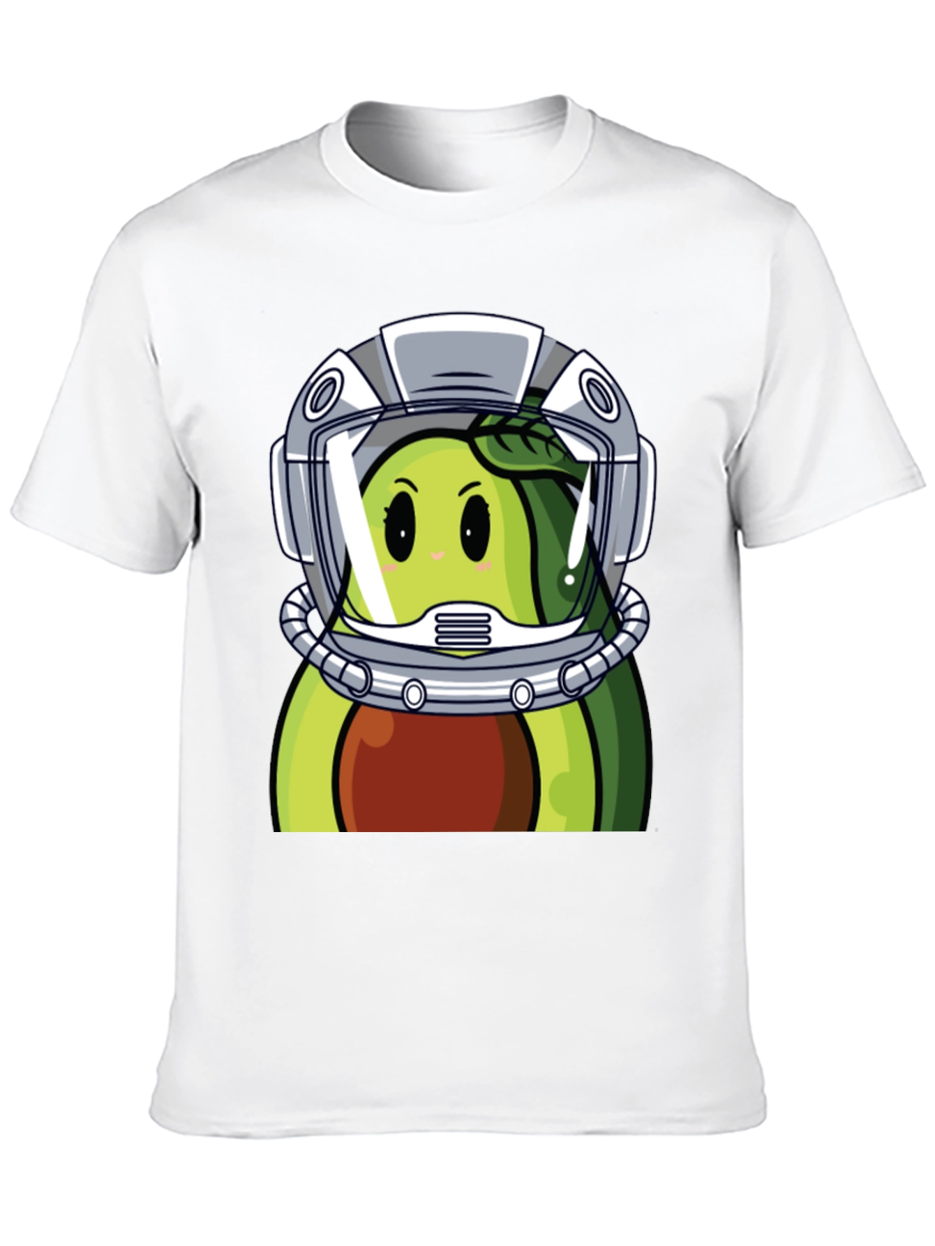 Avocado Astronaut Graphic Tee - Unique Black T-Shirt
