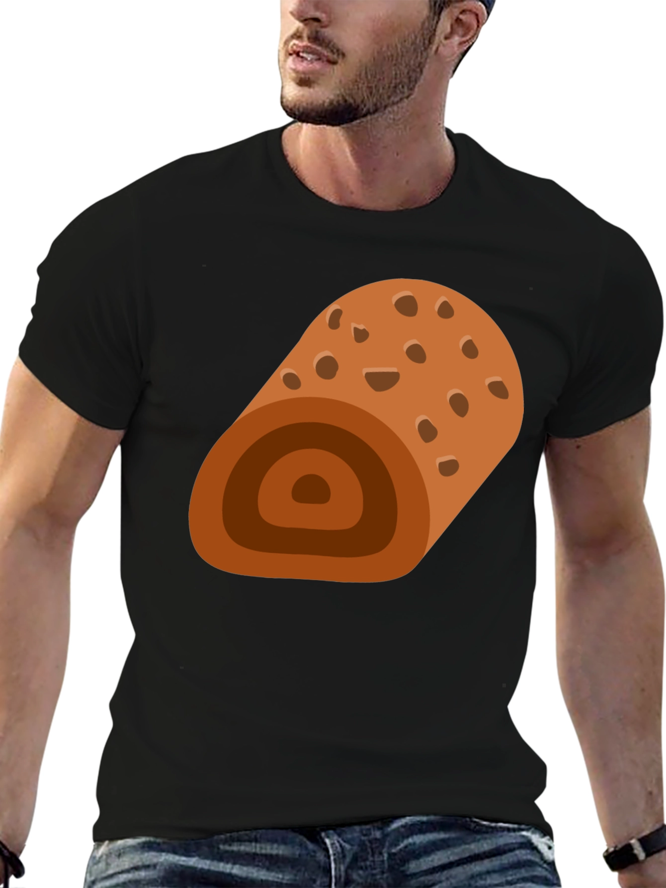 Swiss Roll Graphic Tee - Funny Dessert Shirt